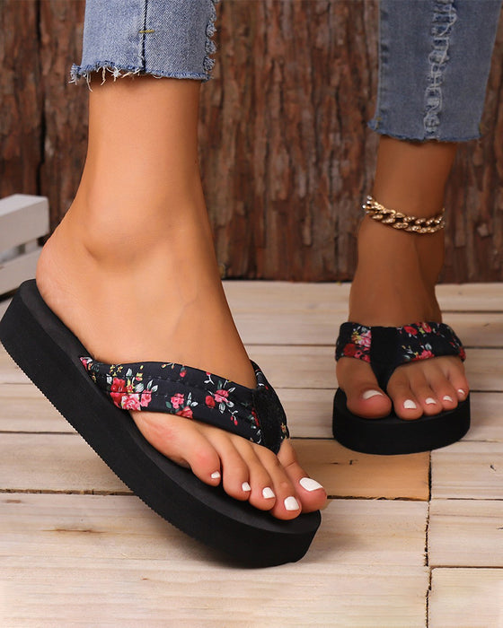 Sandalen Koreaanse Stijl Dikke Zool Casual