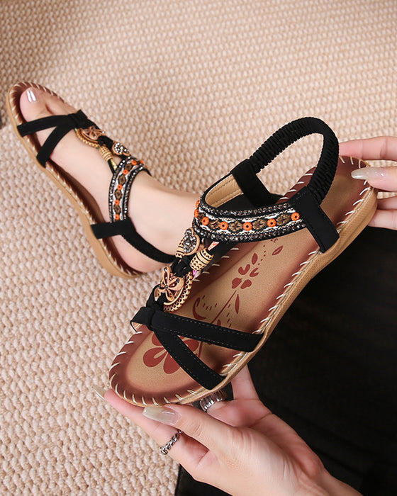 Sandalen Ethnic Plat