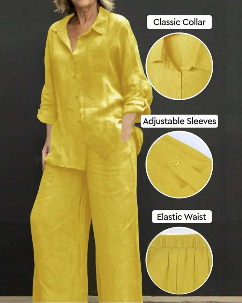 Set Lange Mouw Shirt Elastisch Lang