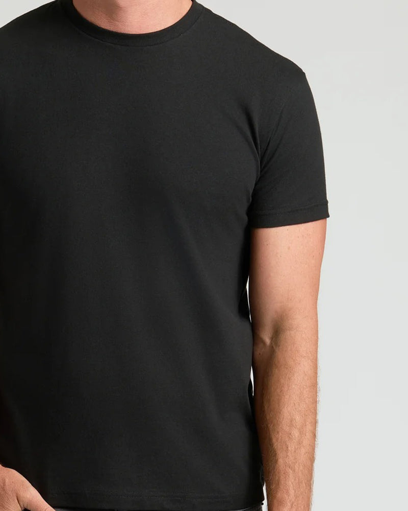 Top Heren Effen Korte Mouw