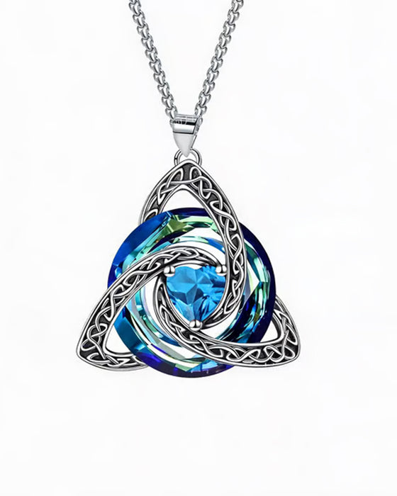 Geboortesteen Keltische Drie-eenheid Knoop Ketting ✨