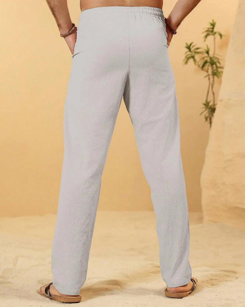Broeken Elastische Taille Koord Toelopend