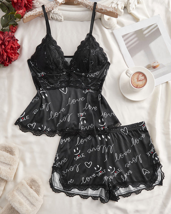 Set Kant Patchwork Sexy Pyjama