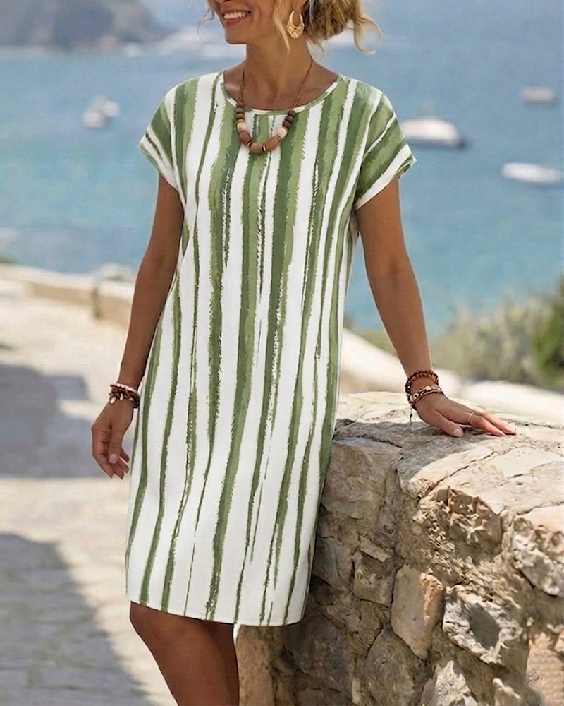 Jurk Verticale Streep Shift