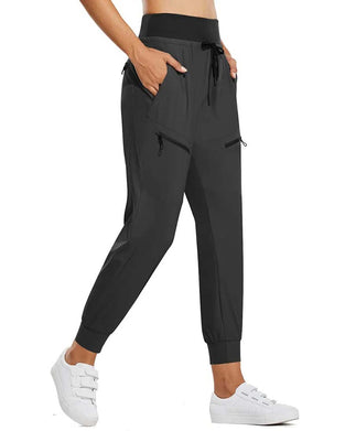 Broek Met Elastische Taille Trekkoord Zakken Tapered