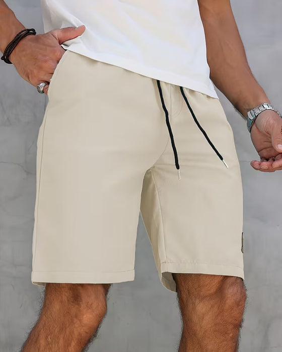 Shorts Leren Label Casual