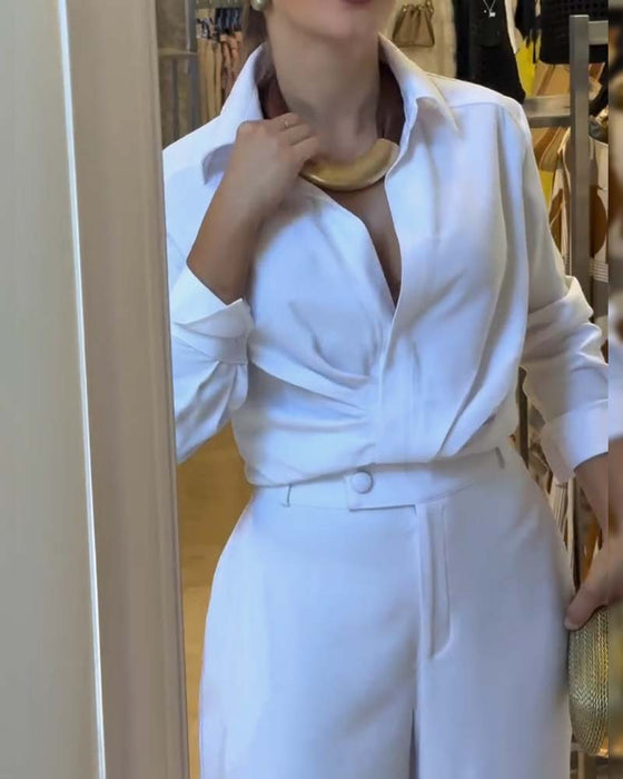 Bloes Kraag Effen Veelzijdig