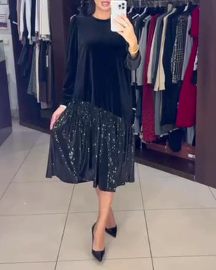 Jurk casual temperament pailletten