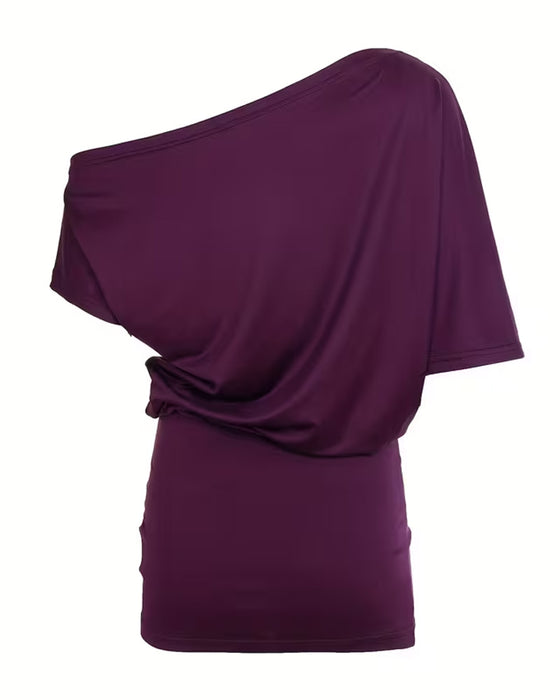 Jurk Off-Shoulder Asymmetrisch Bodycon