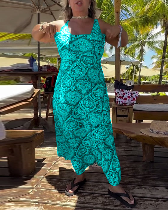 Badpak Strapless Hart Vakantieprint