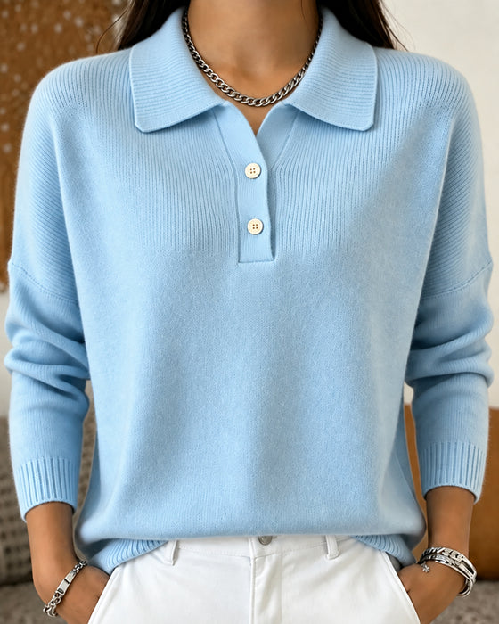 Pullover Half-Knoop Knoop Casual