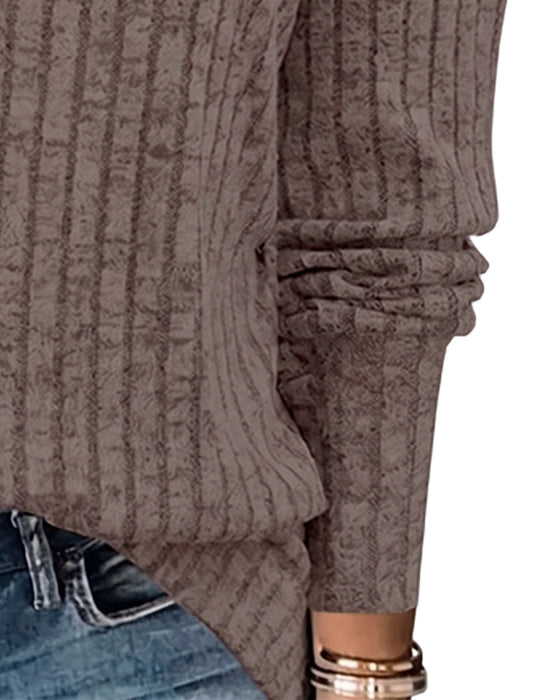 V‑Hals Lange‑Mouw Top