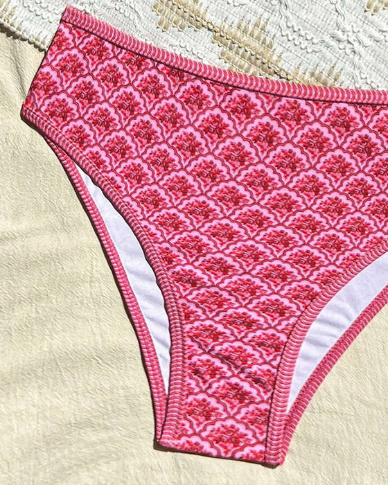 Bikini Sexy Bandjes Driehoek Print