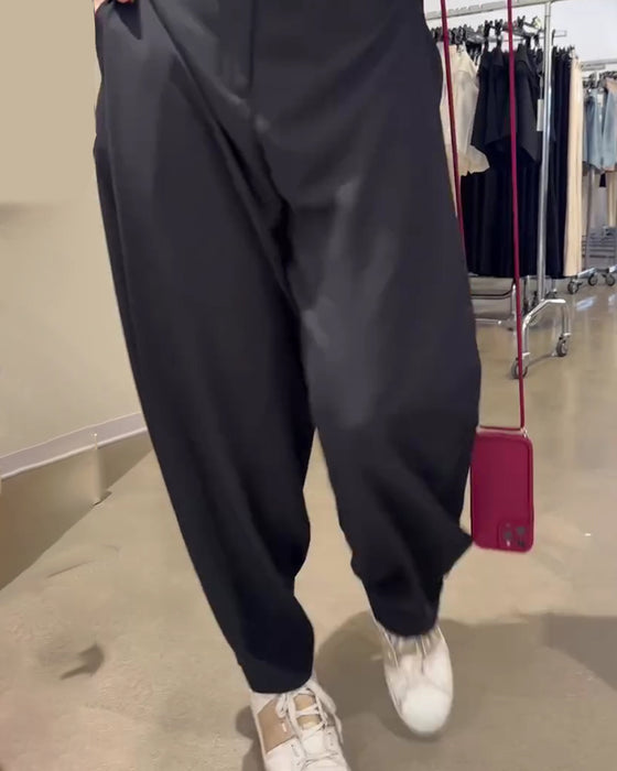 Broek Gedrapeerd Tapered Jurk