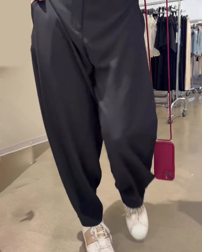 Broek Gedrapeerd Tapered Jurk