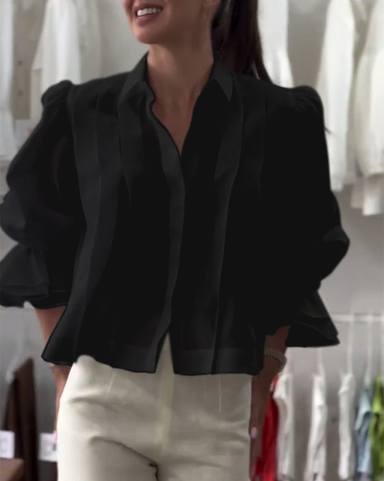 Shirt Puffmouw Ruffle