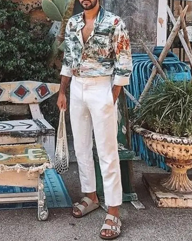 Broek Heren Casual Cropped