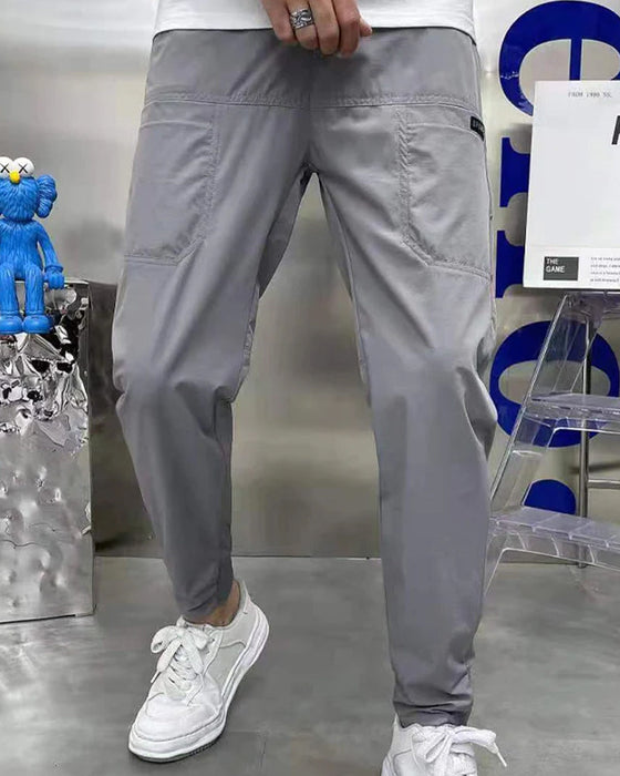 Skinny cargobroek voor heren met hoge stretch en meerdere zakken