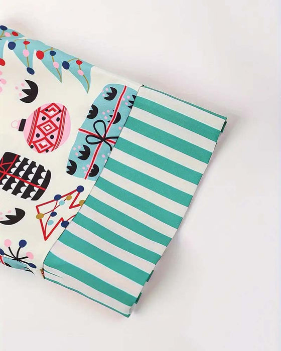 Tweedelige casual set met print voor thuis