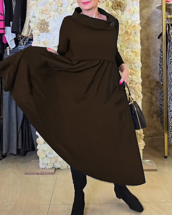 Jurk Fashionable Street Effen A-lijn