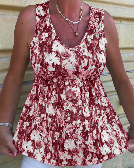 Tanktop Sexy Bedrukt Mouwloos