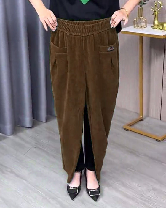 Effen Stretch Skinny Broek