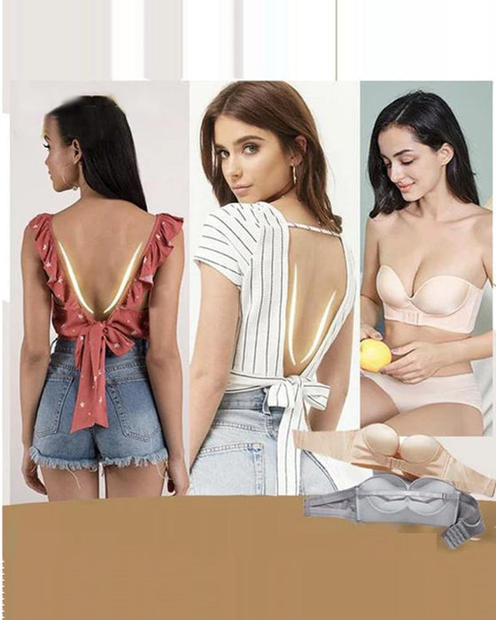 Strapless bh met gesp aan de voorkant