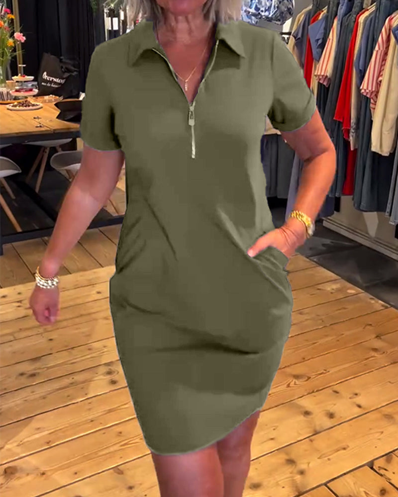 Jurk Revers Rits