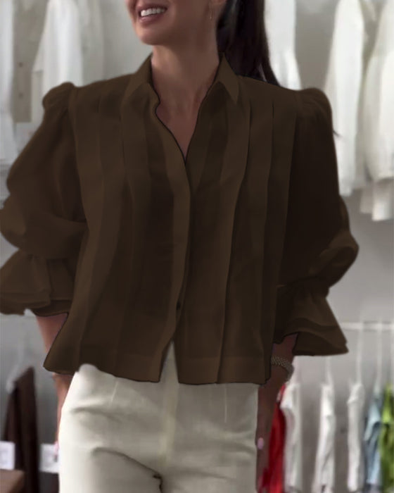 Shirt Puffmouw Ruffle