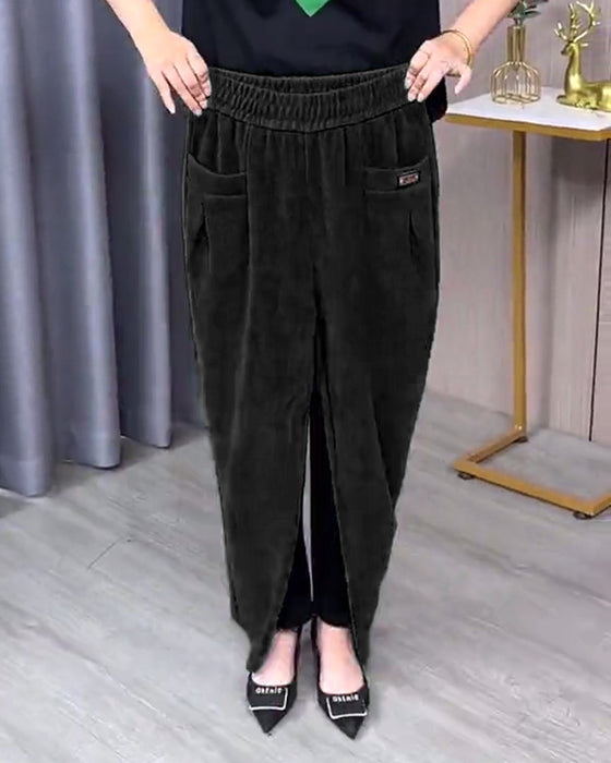 Effen Stretch Skinny Broek