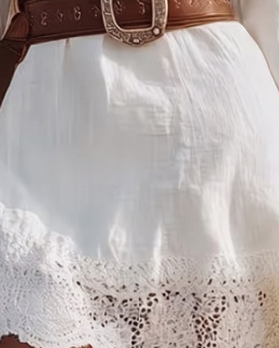 Jurk Diepe V Kant Resort