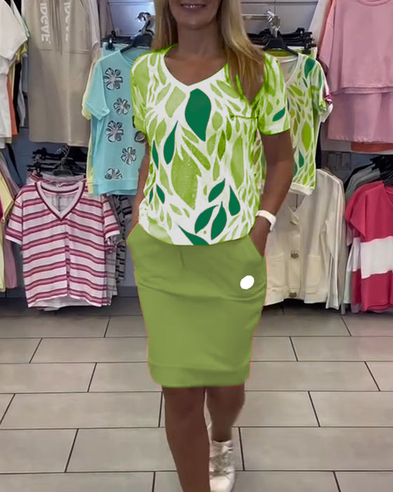 Pak Elegant Pendelaar Rok Tweedelig