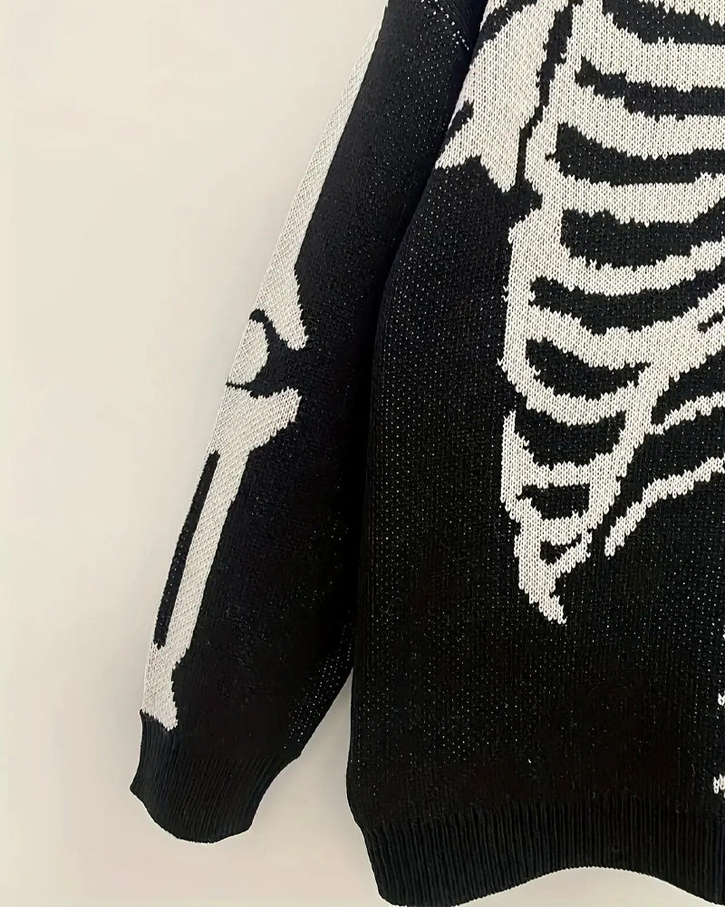 Pullover Ronde Hals Lange Mouw Bedrukt
