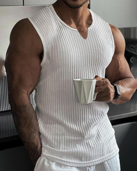 Heren Tanktop Effen Kleur Sport Casual