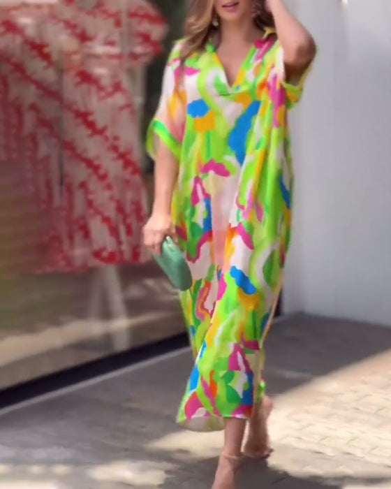 Kleine hemdje bikiniset met bloemenprint