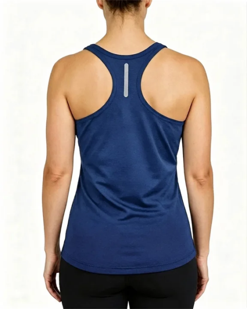 Tank Top Effen Kleur Mouwloos U-Hals Cross-Back
