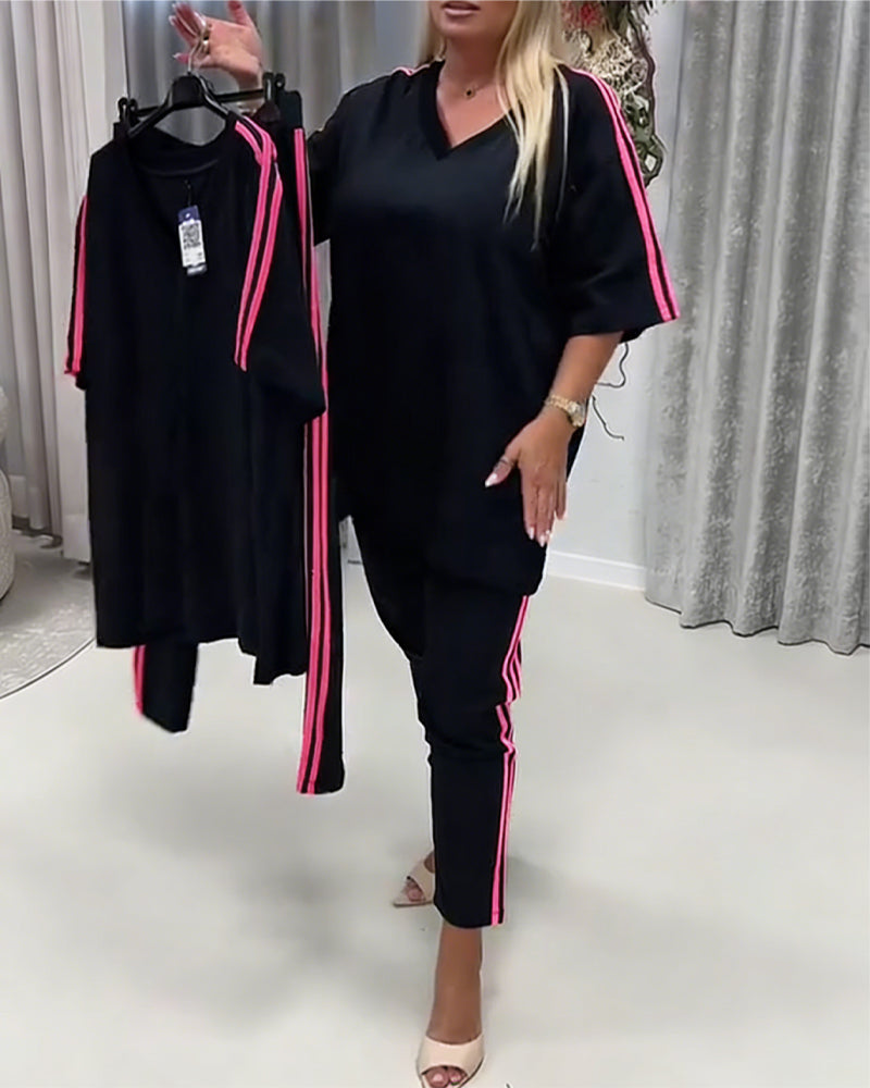 Set Zijstreep Casual