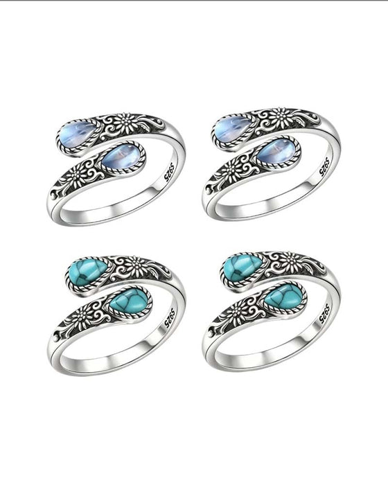 Madeliefjespatroon Ring
