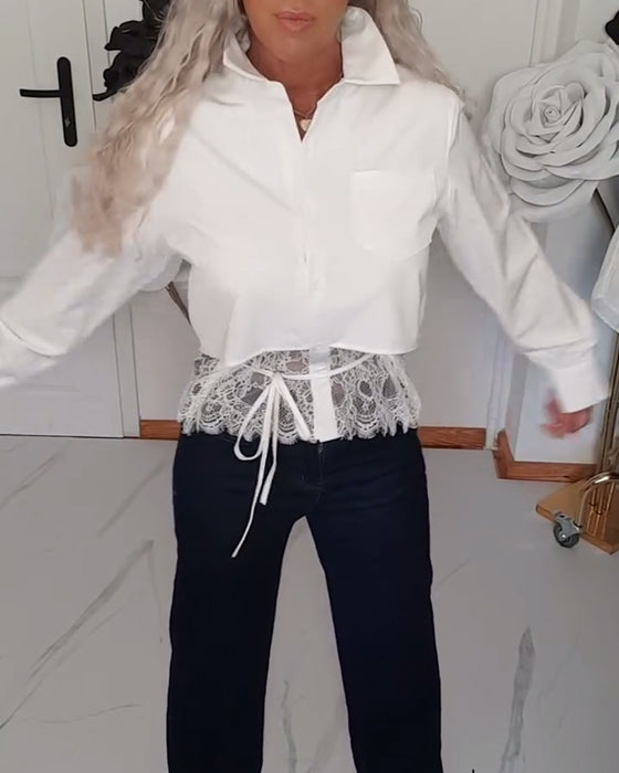Overhemd Modieus Effen Kleur