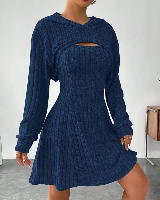 Set Capuchon Top Tank Jurk Tweedelig