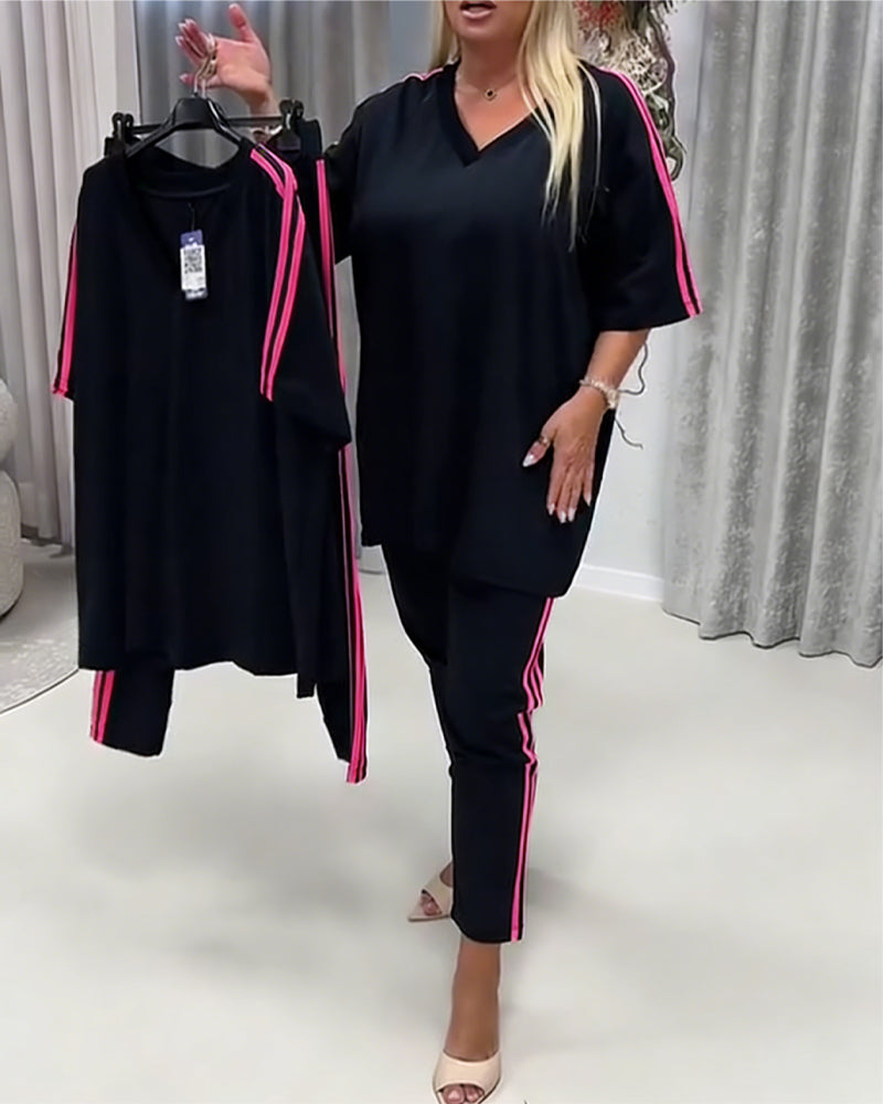 Set Zijstreep Casual