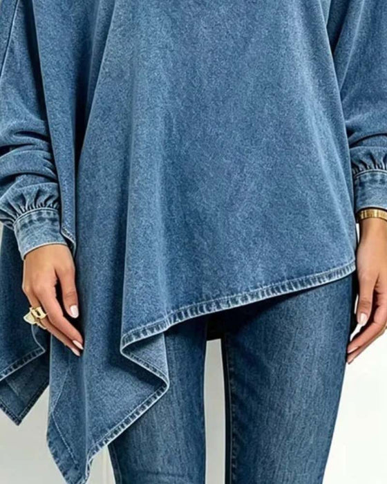 Blouse Off-Shoulder Onregelmatig Casual