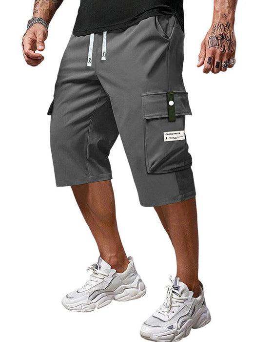 Broek Heren Casual Trekkoord Capri Cargo
