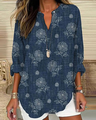 Casual blouse met bloemenprint