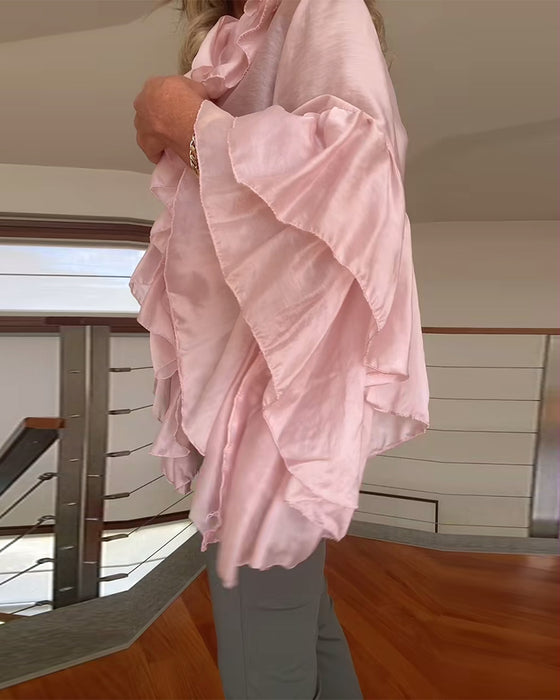 Blouse Modieus Gerimpeld