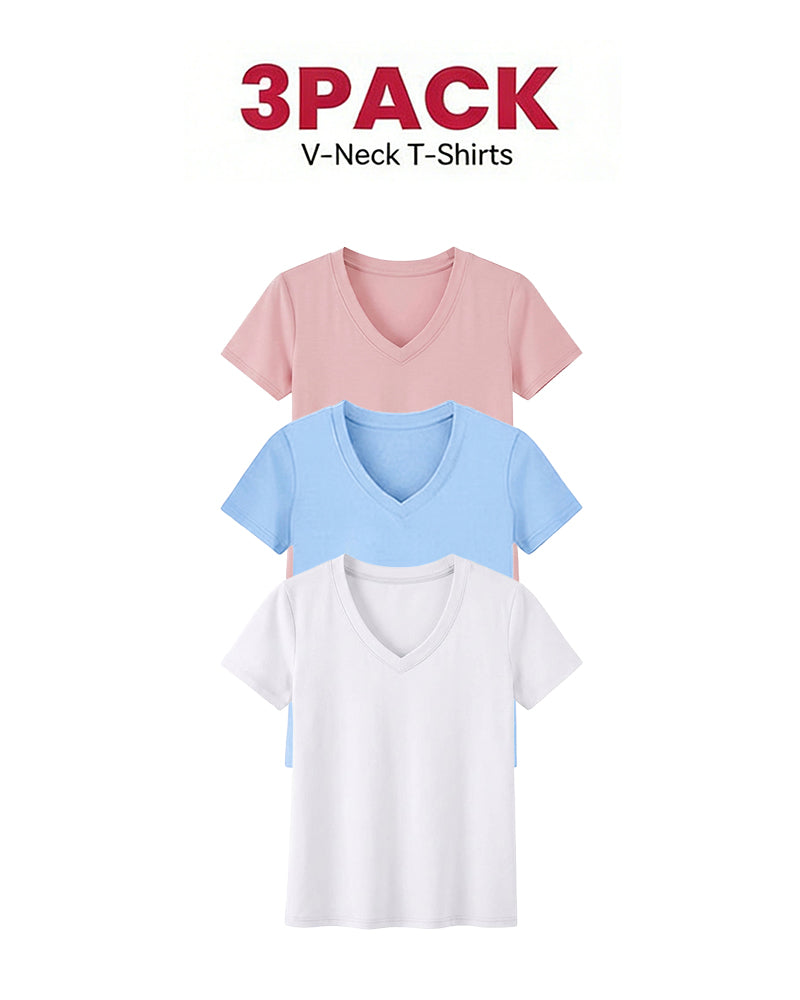 1/3-Pack Comfortabele Basic T-Shirts Voor Dames