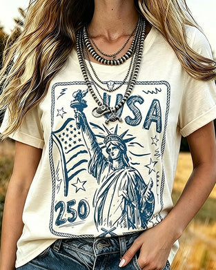 T-Shirt Met Retroprint, Korte Mouwen En Losse Pasvorm