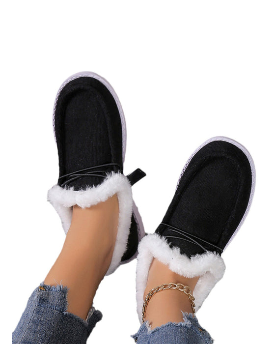 Effen kleur verdikte warme katoenen schoenen