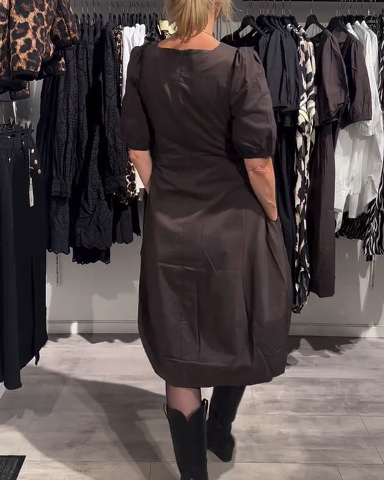 Jurk V-hals Zak Casual