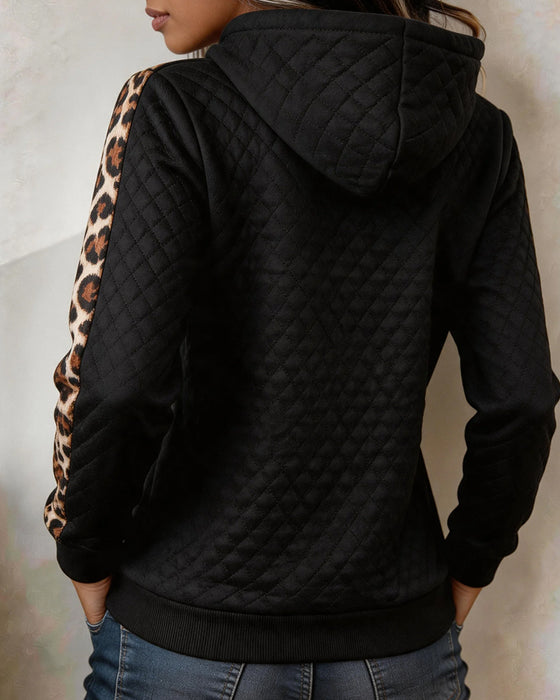 Sweatshirt Argyle Luipaard Slim Fit